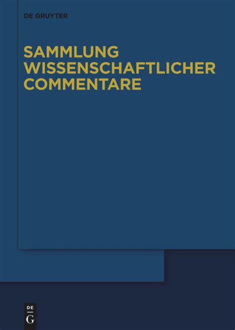 ubersetzung sammlung wissenschaftlicher commentare german PDF